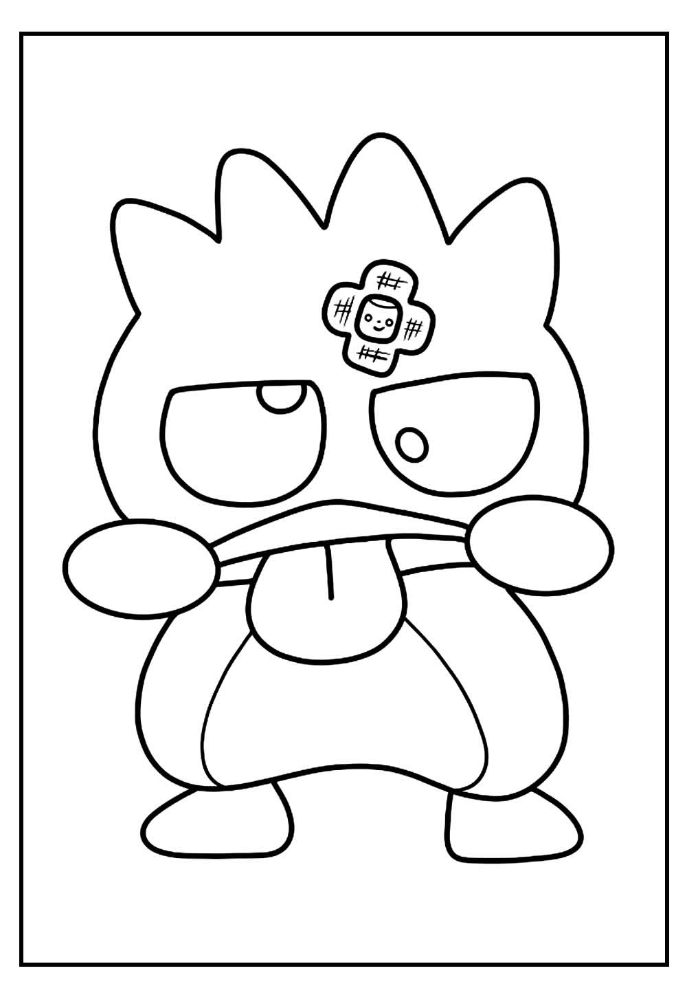 Desenho para Colorir de Badtz-Maru
