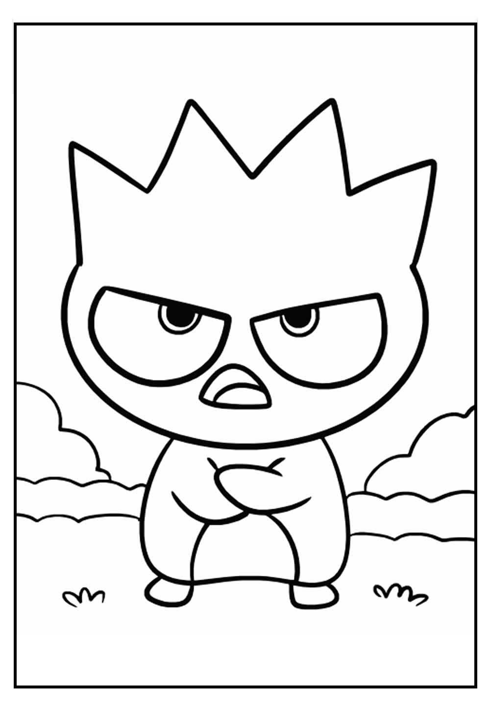 Desenho para Colorir de Badtz-Maru