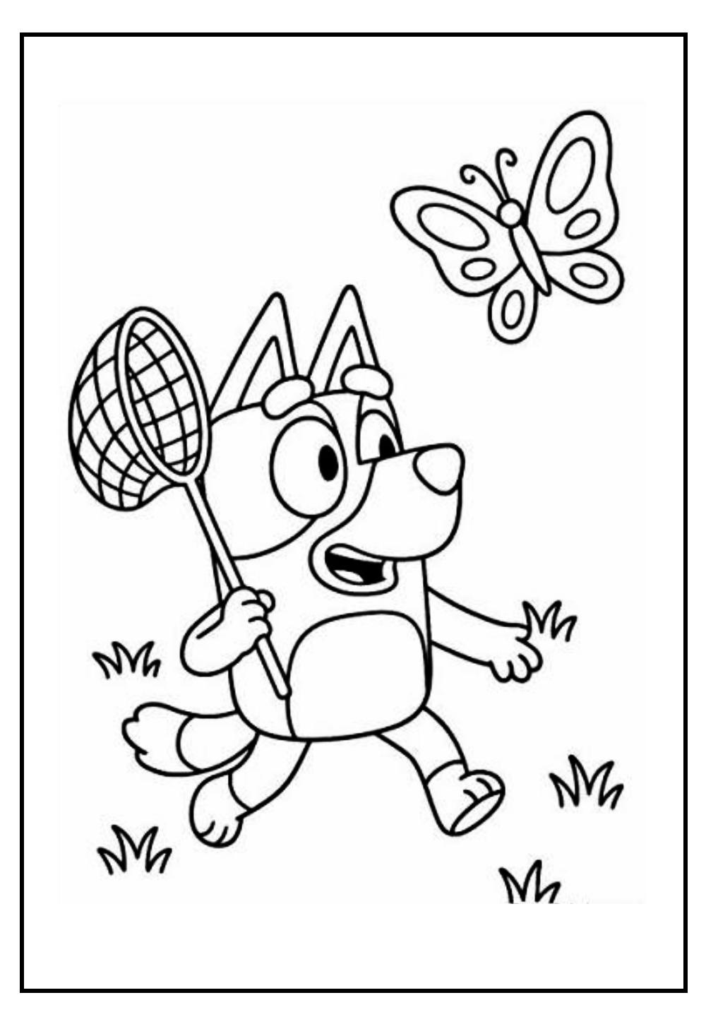 Desenho de Bluey para colorir
