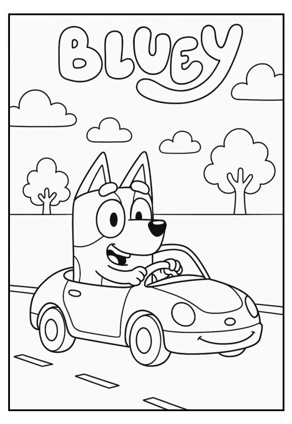 Bluey para colorir