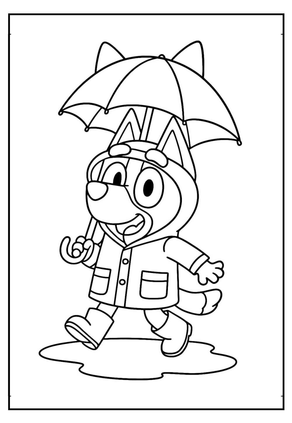 Desenho de Bluey para colorir
