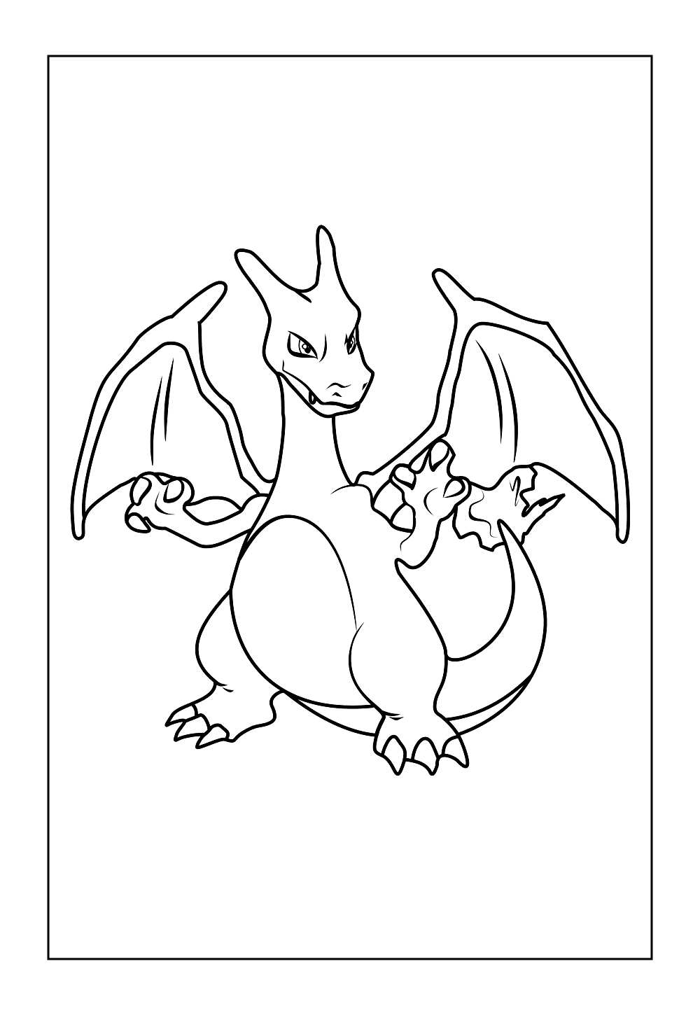 Pokémon Charizard para colorir