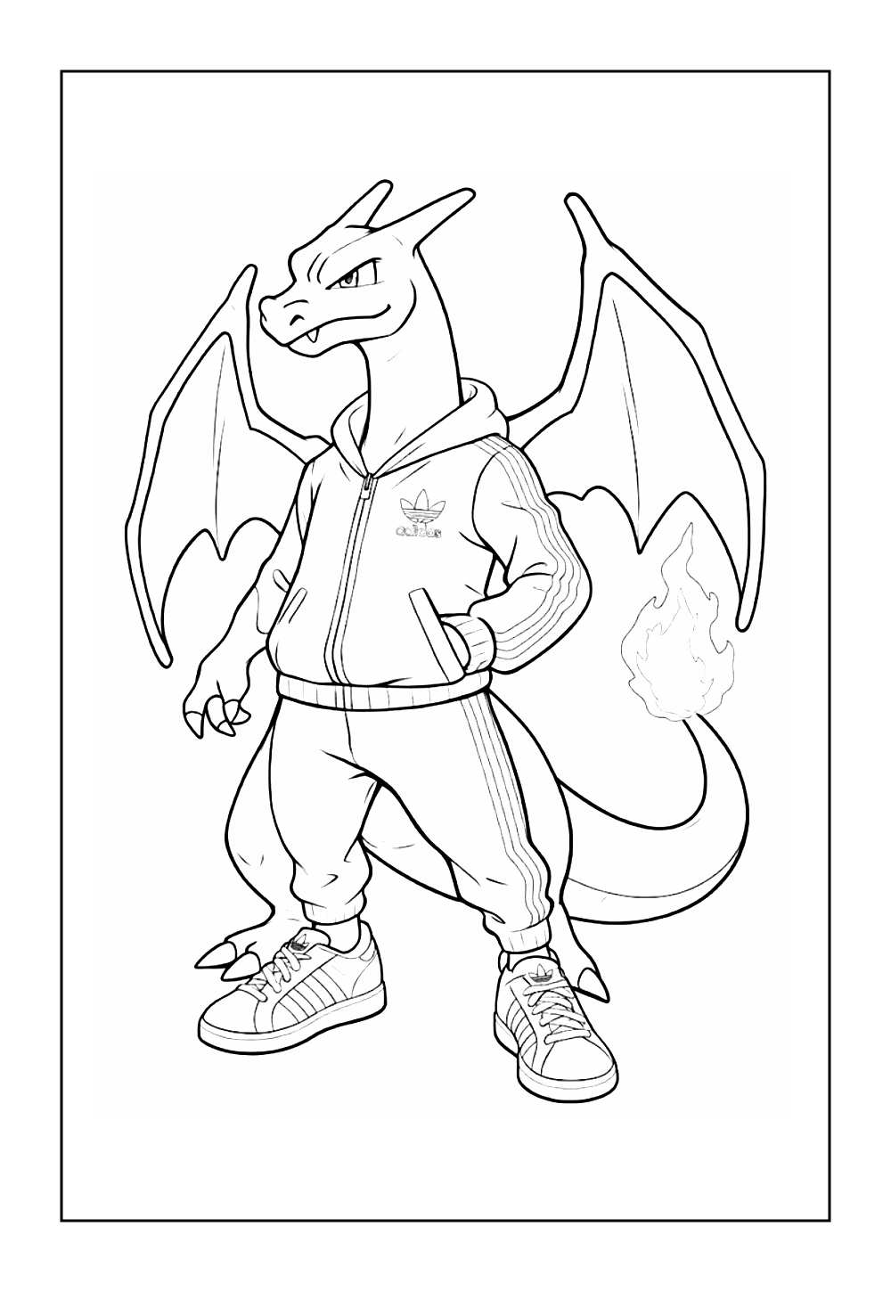 Charizard para colorir e pintar