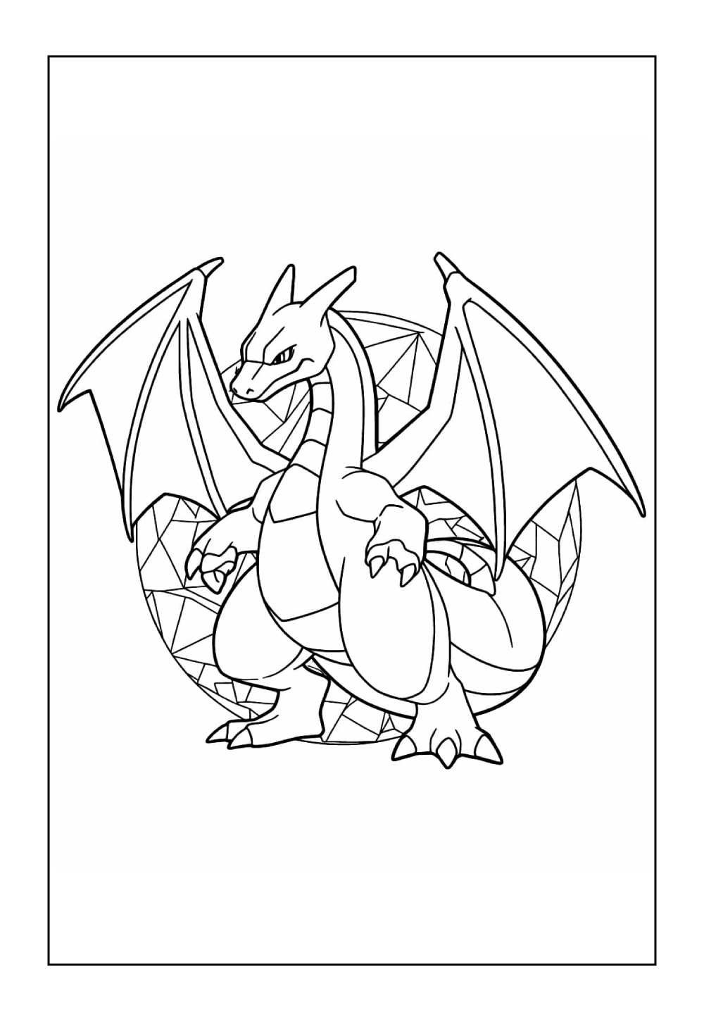 Desenho de Charizard para colorir - Pokémon