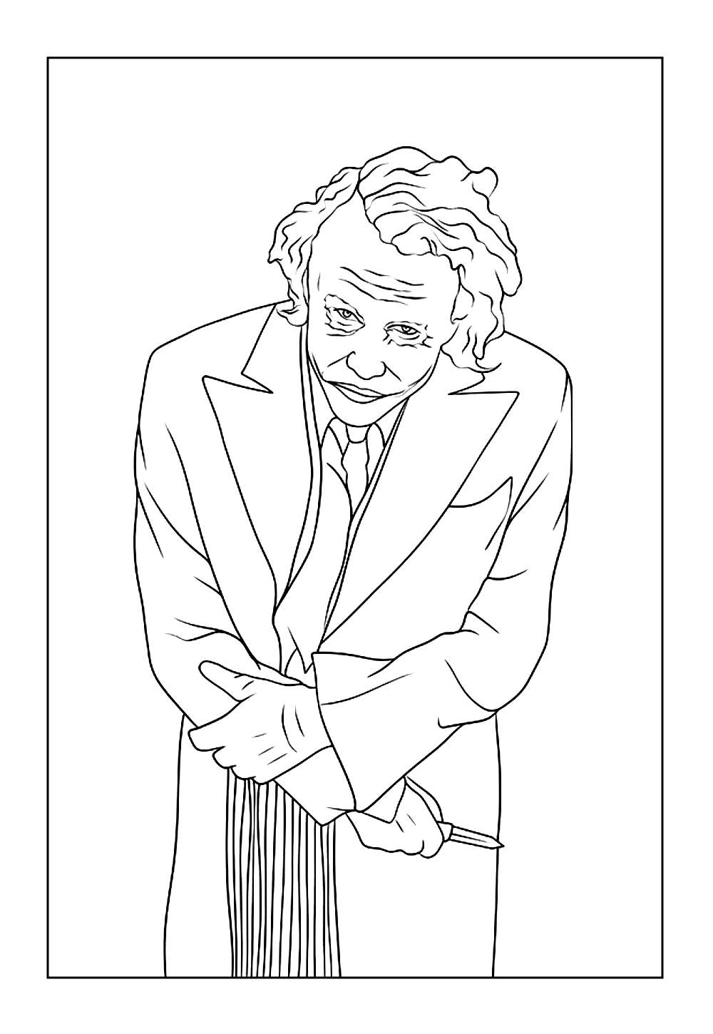 Coringa para colorir