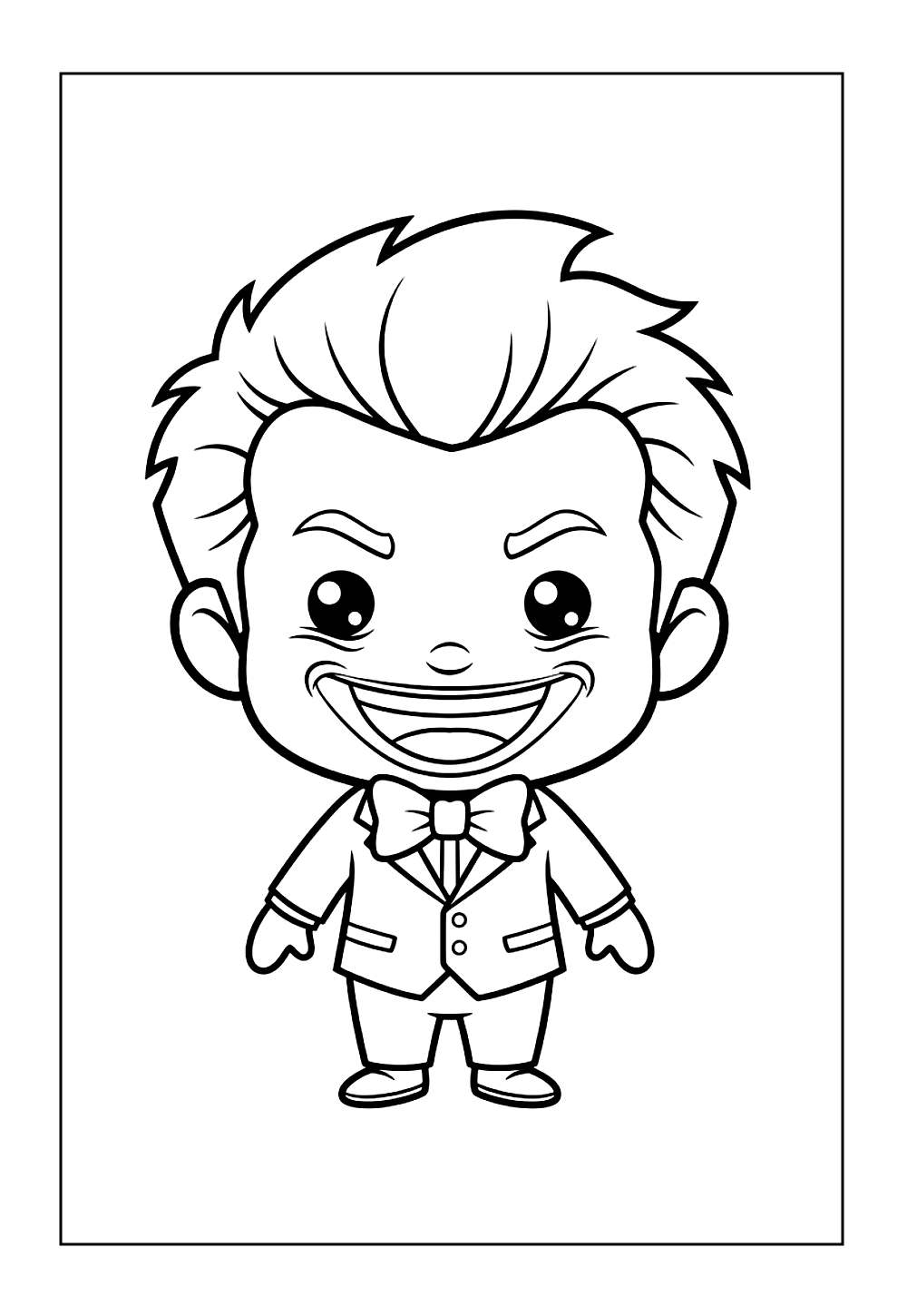 Coringa Baby para colorir