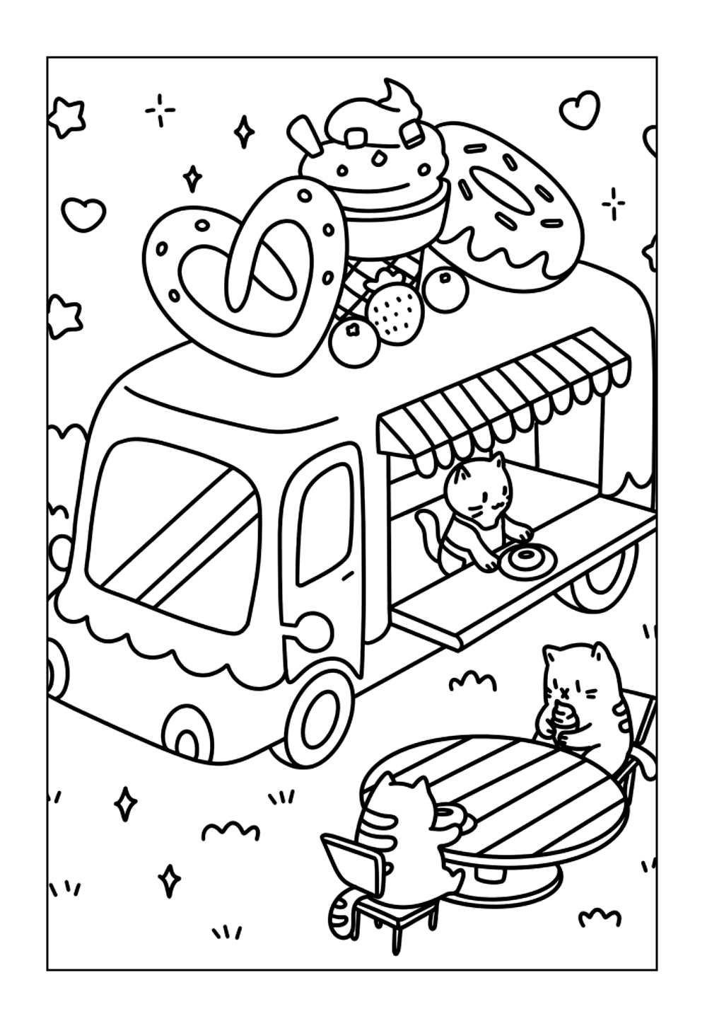 Desenho de Animais Kawaii