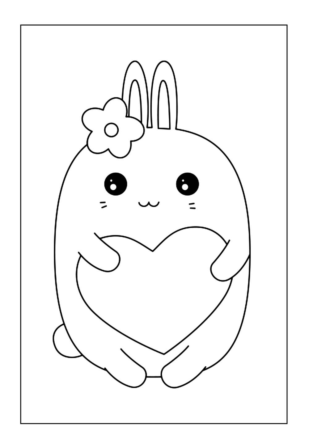 Desenhos de Animais Kawaii para colorir e pintar