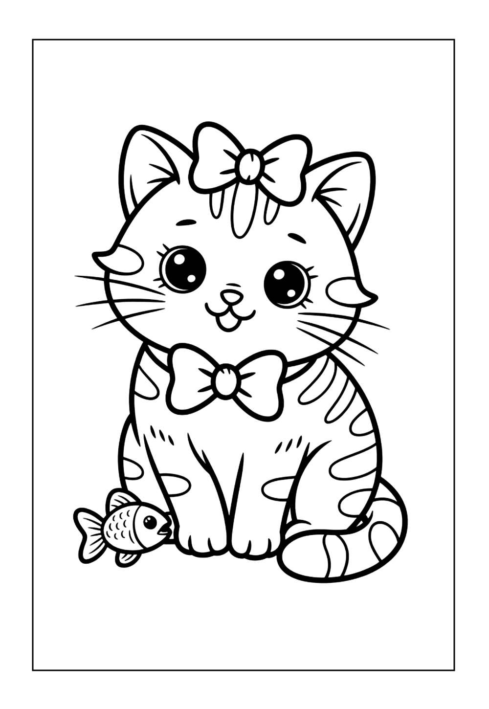 Animais Kawaii para colorir
