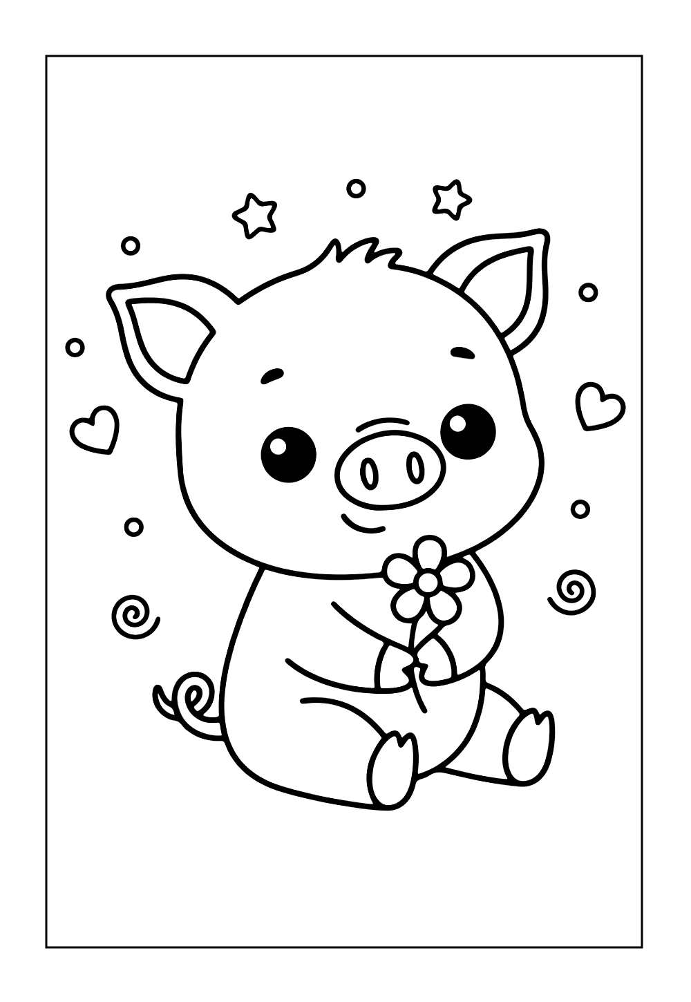 Desenhos de Animais Kawaii para pintar