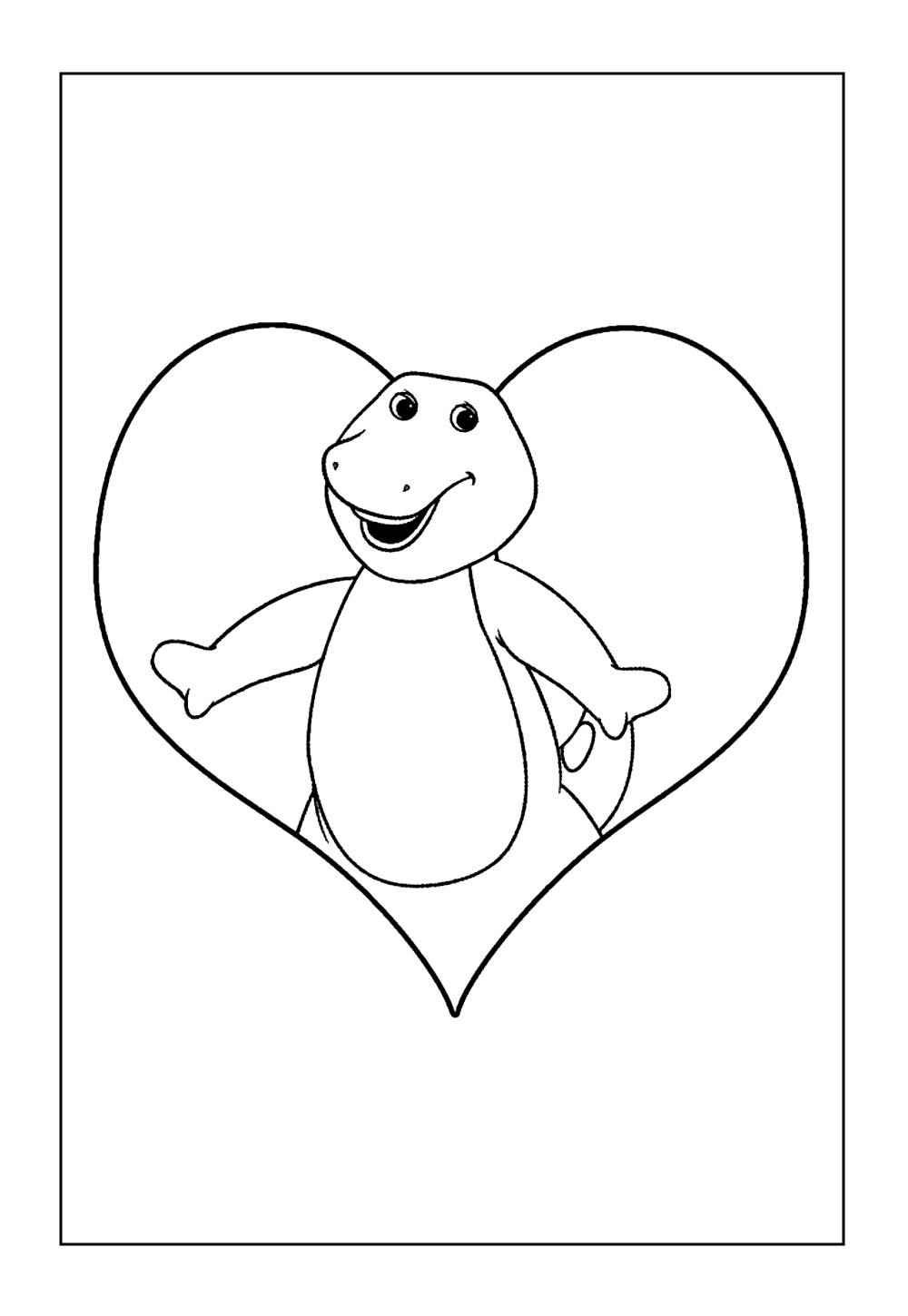 Barney e Seus Amigos para colorir
