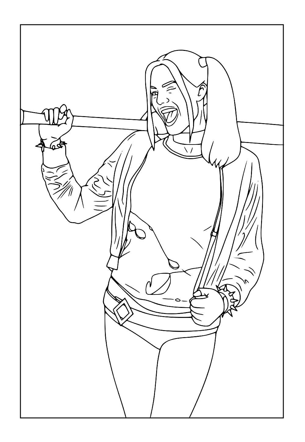 Desenho do Esquadrão Suicida - Arlequina