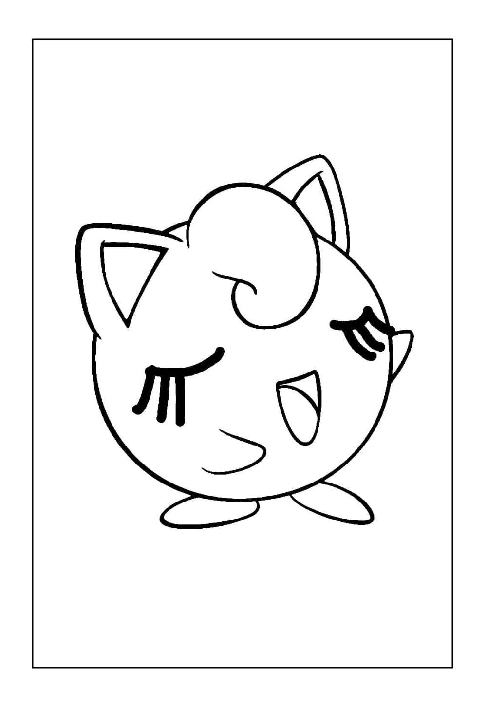 Desenhos de Jigglypyff para colorir e pintar