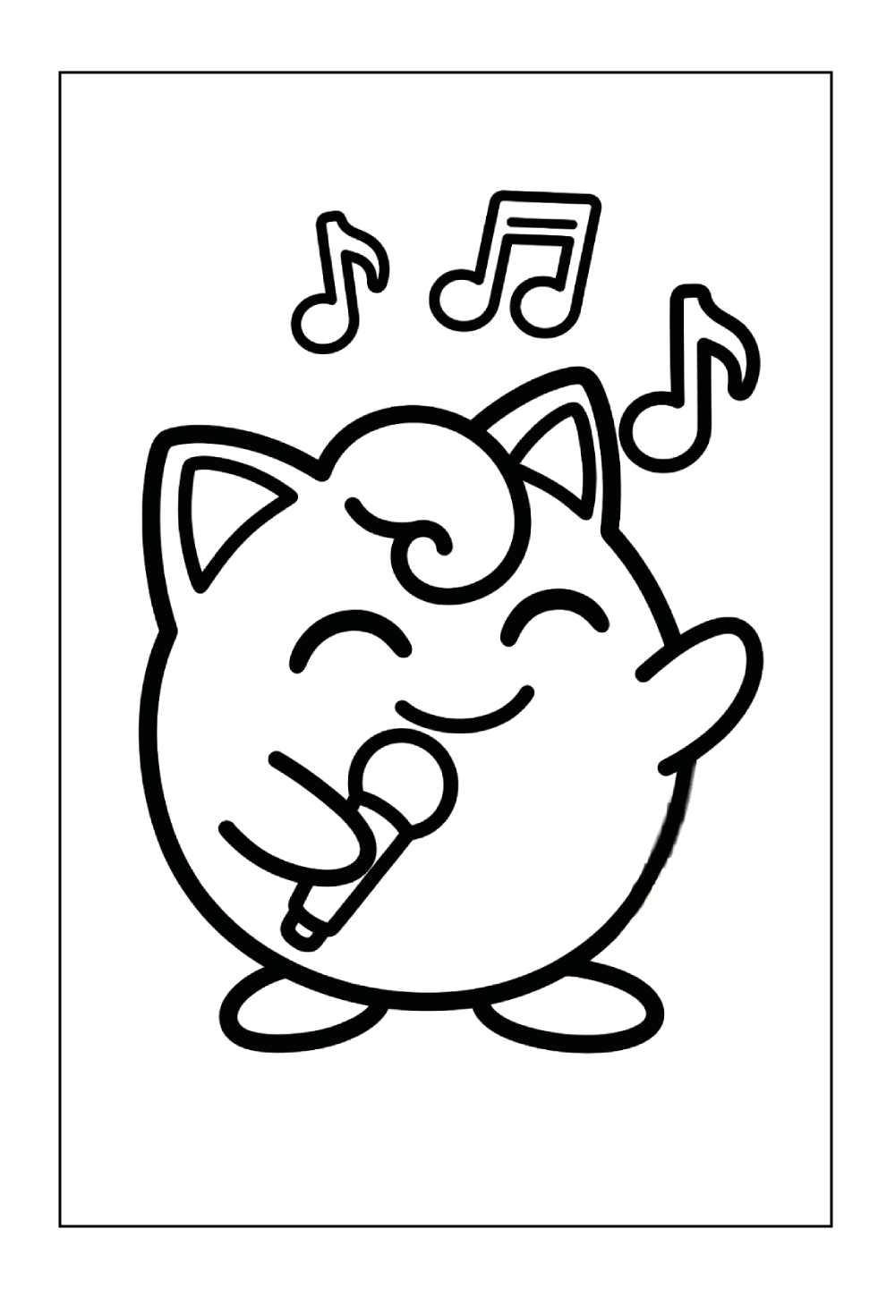 Pokémon Jigglypyff para colorir