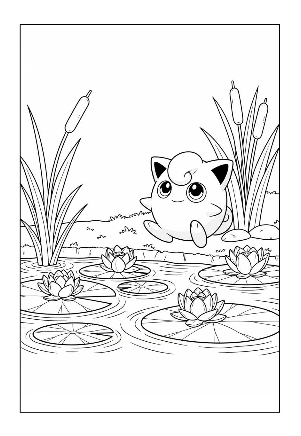Desenho do Jigglypyff para colorir