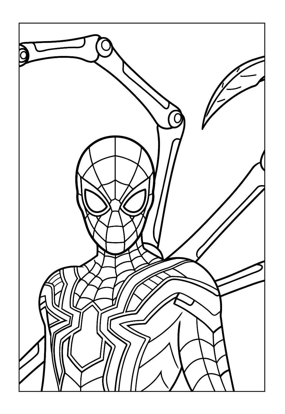 Desenho do Homem-Aranha para colorir
