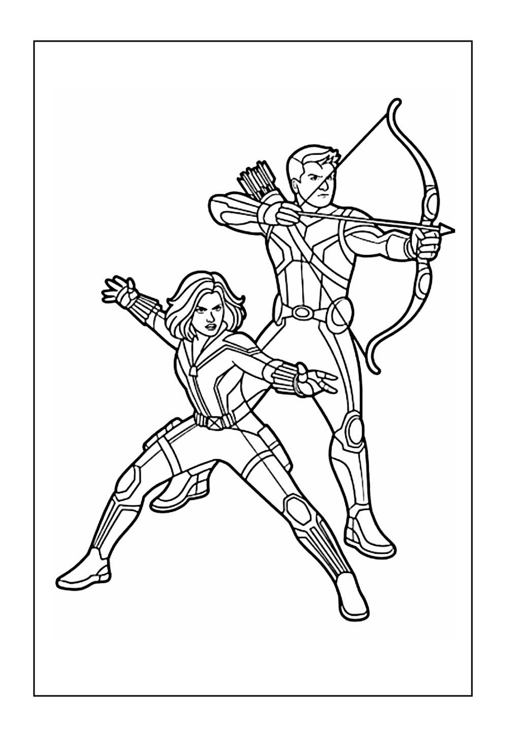 Desenho dos Vingadores para pintar