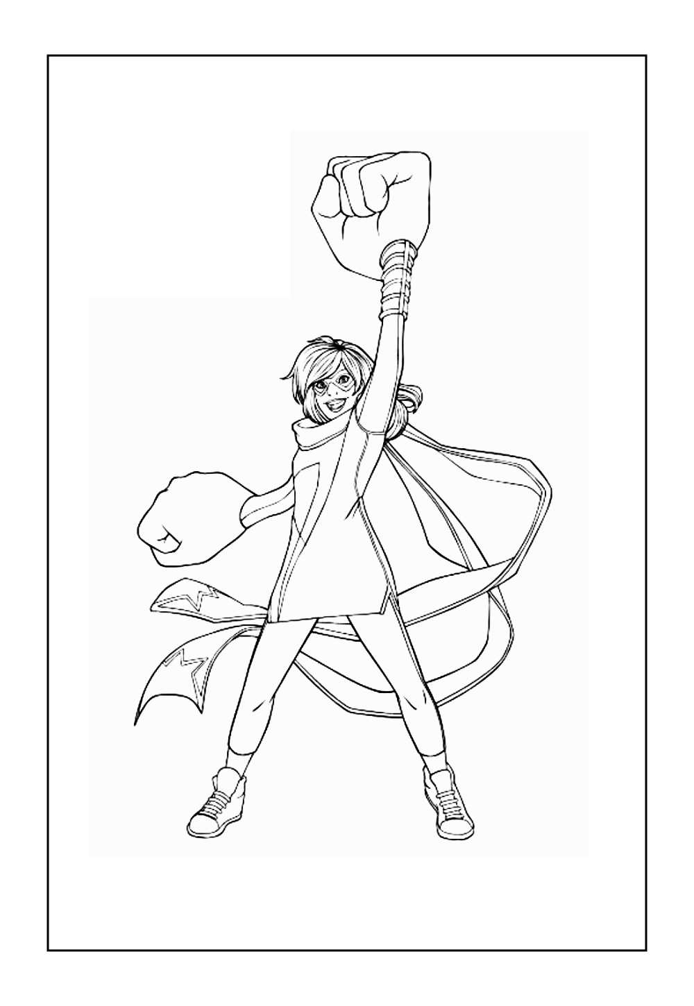 Desenho dos Vingadores para colorir