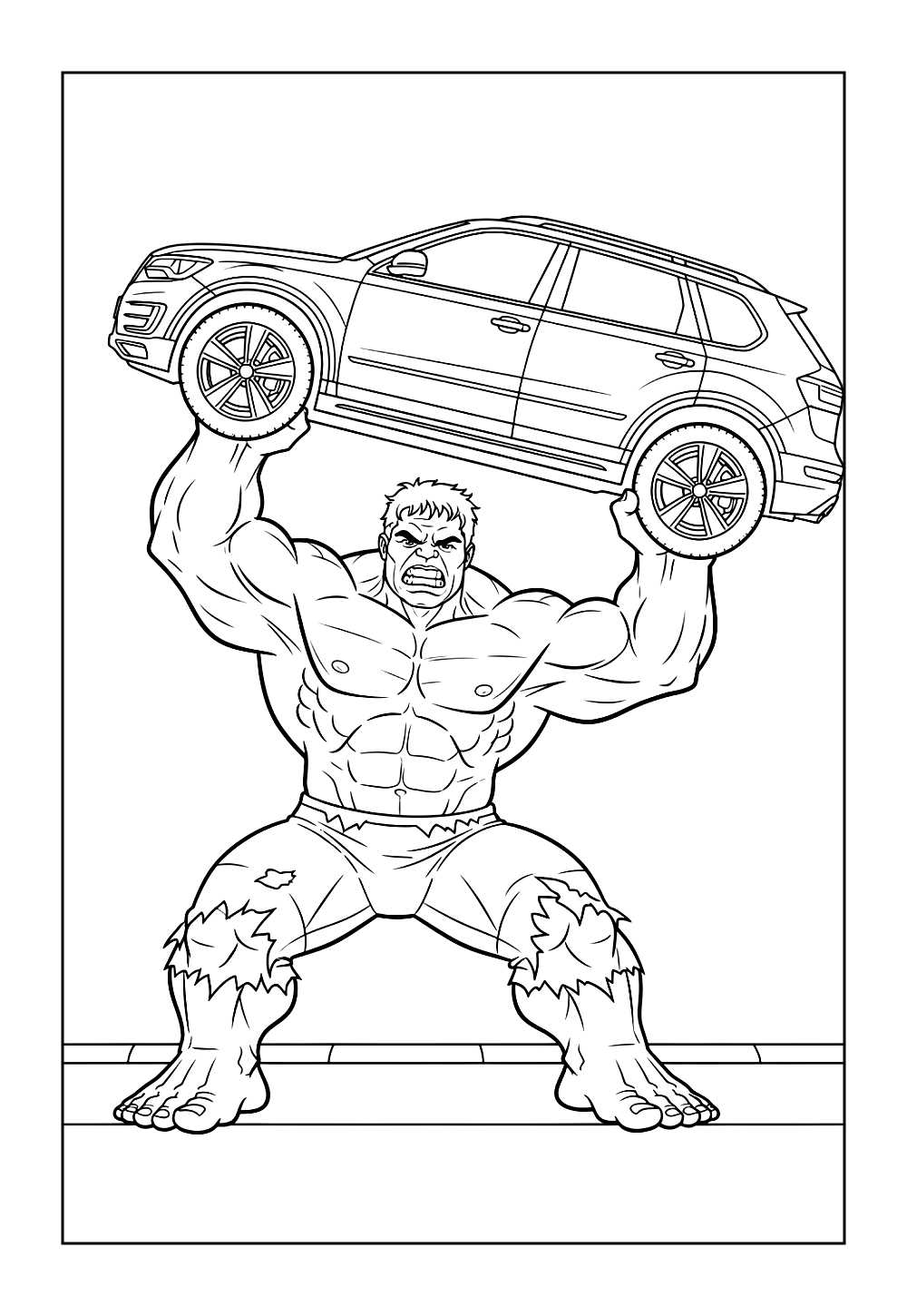 Desenho do Hulk