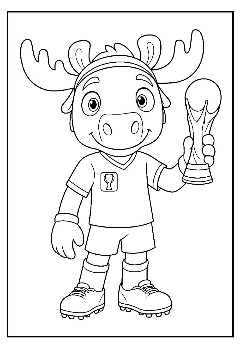 Desenho de Mascotes da Copa do Mundo