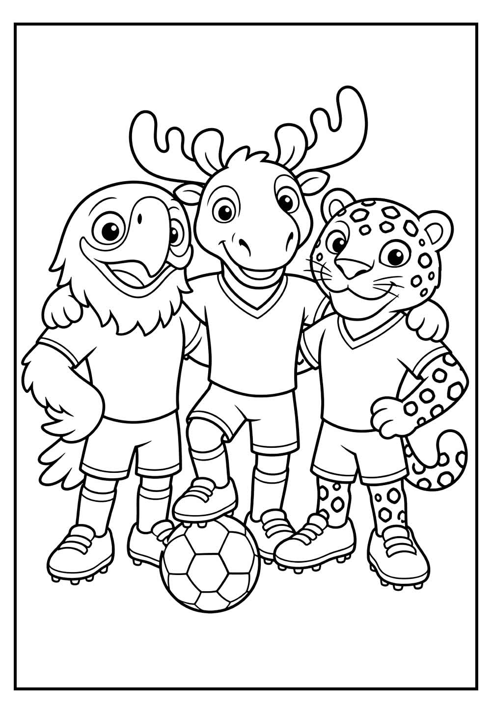 Desenhos de Mascotes da Copa do Mundo