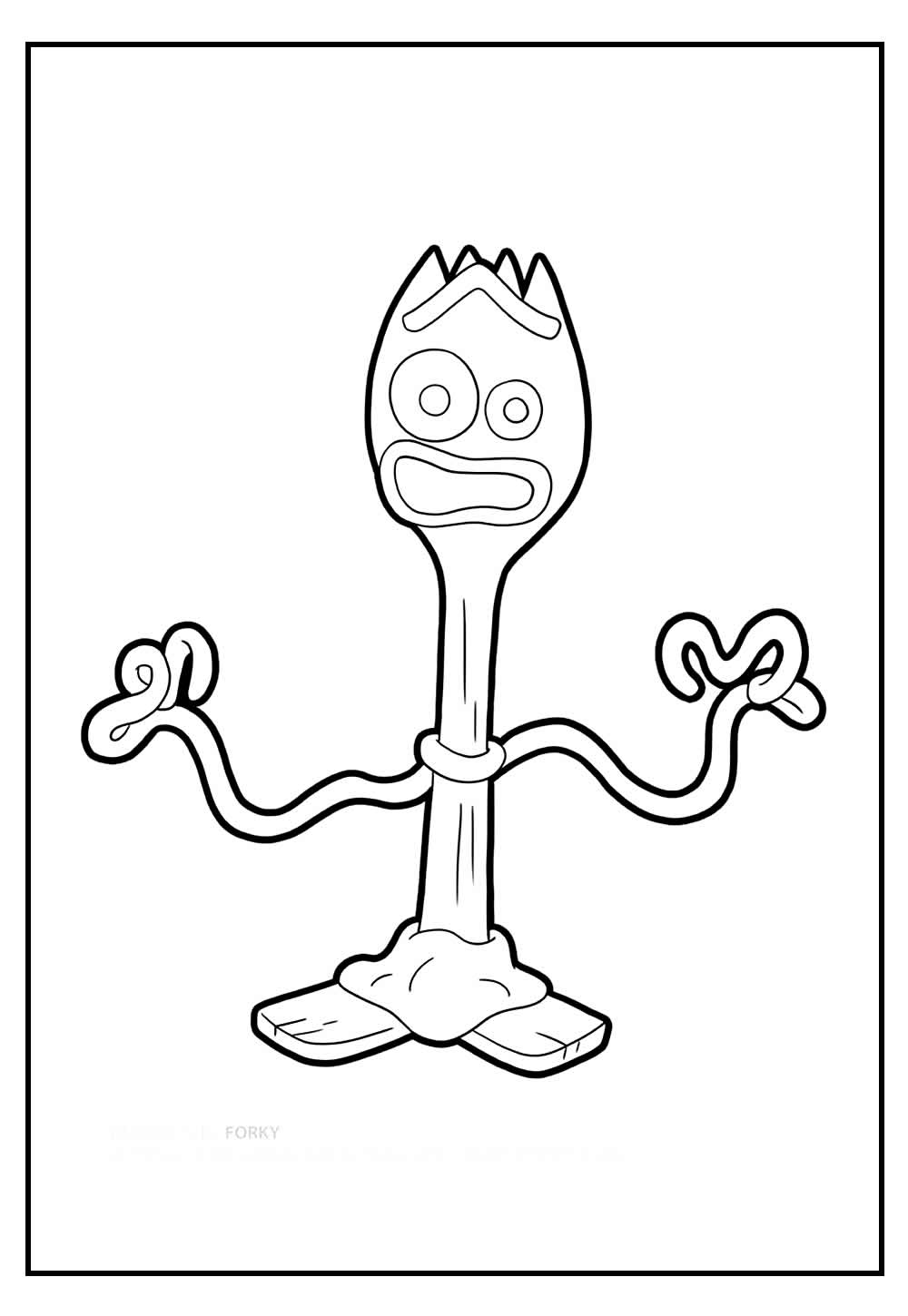 Desenho para Pintar do Garfinho