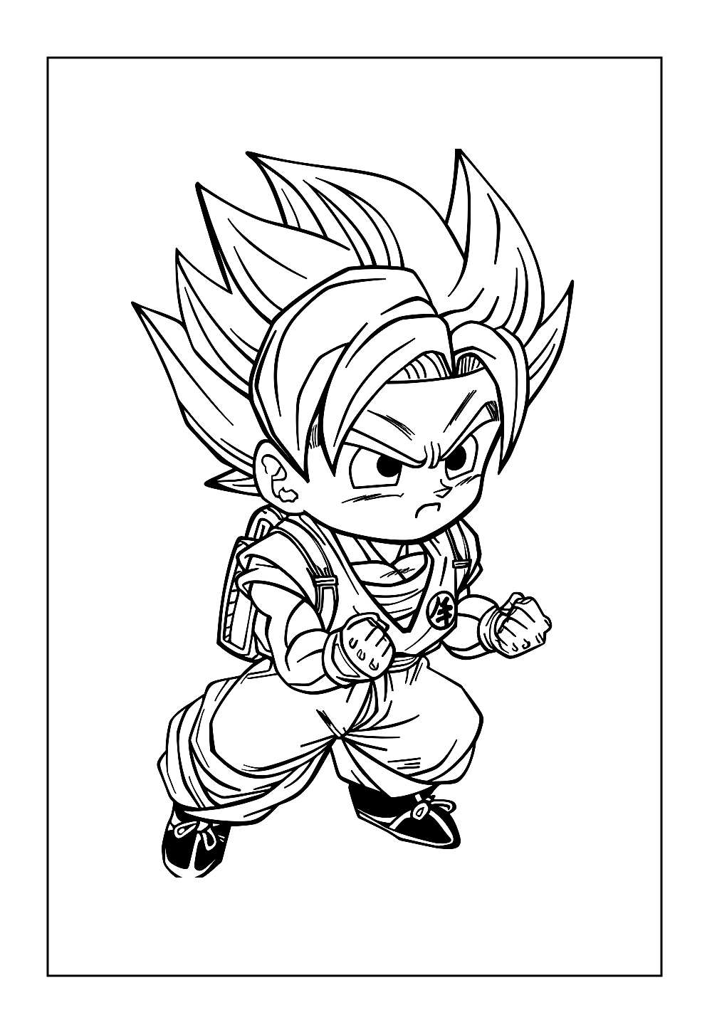 Desenhos Gohan Colorir e Pintar - Dragon Ball Z