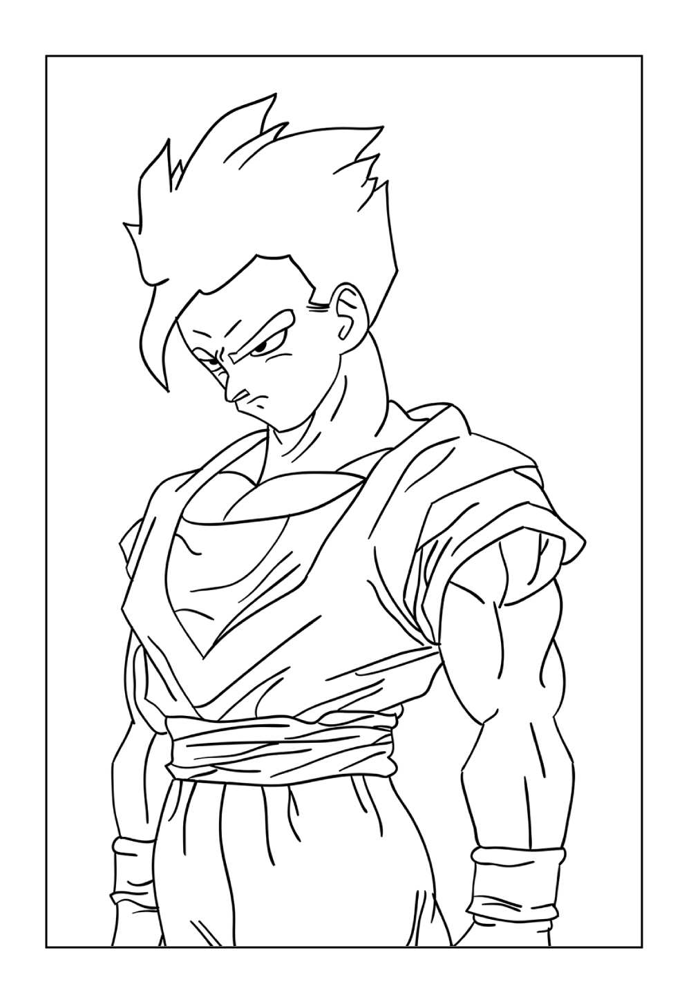 Desenho Gohan - Dragon Ball Z