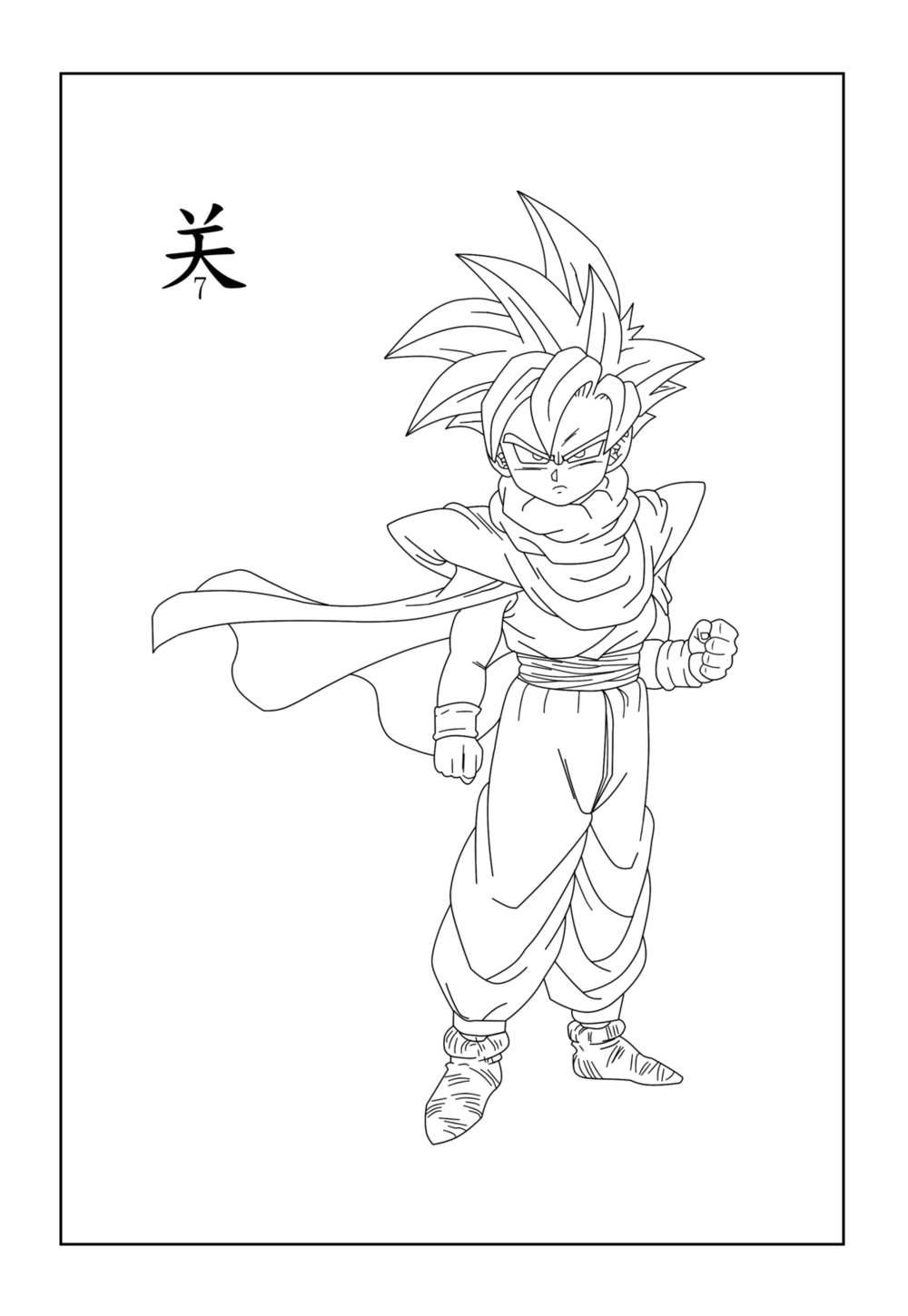 Desenho Gohan - Dragon Ball Z