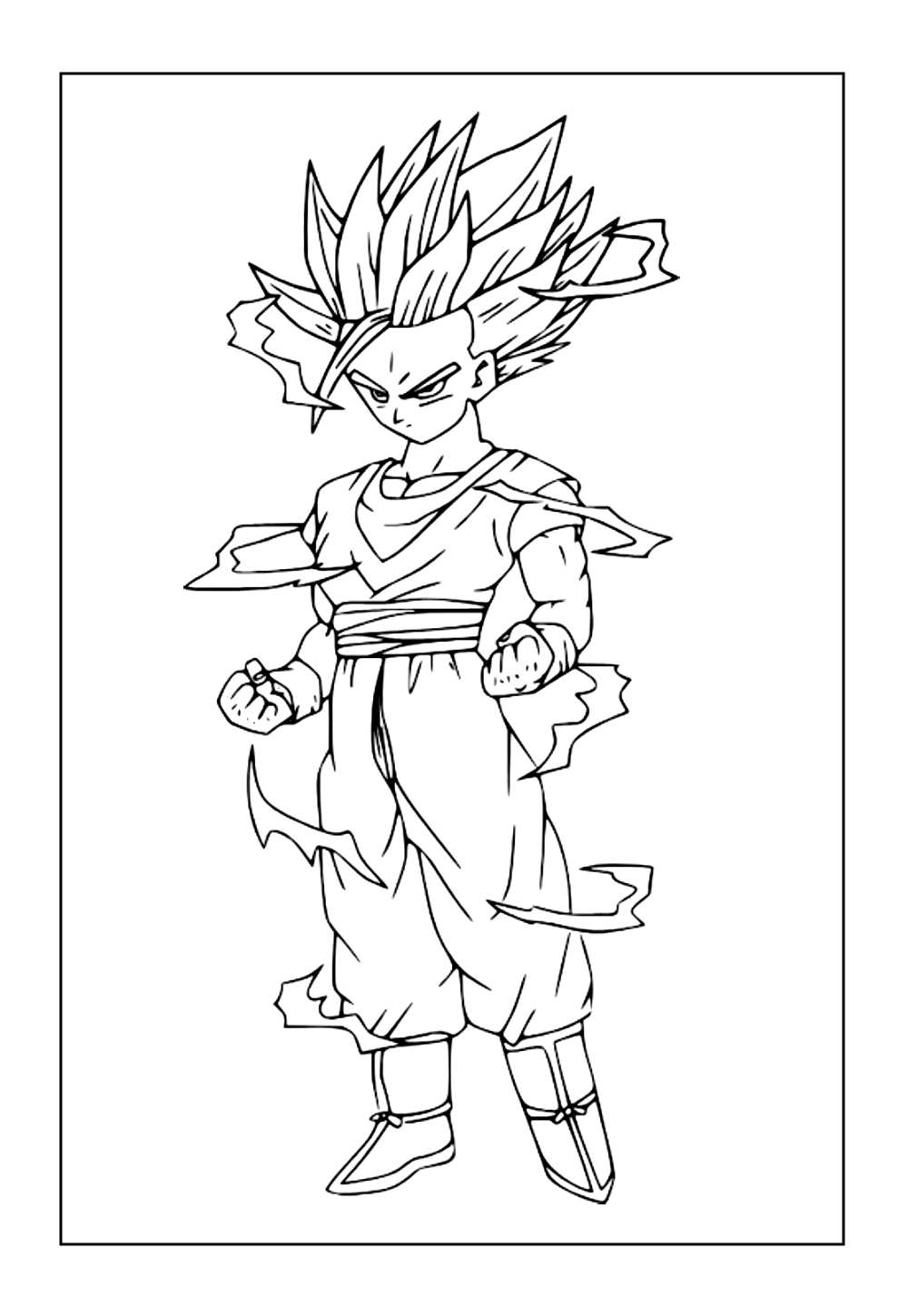 Desenho Gohan - Dragon Ball Z