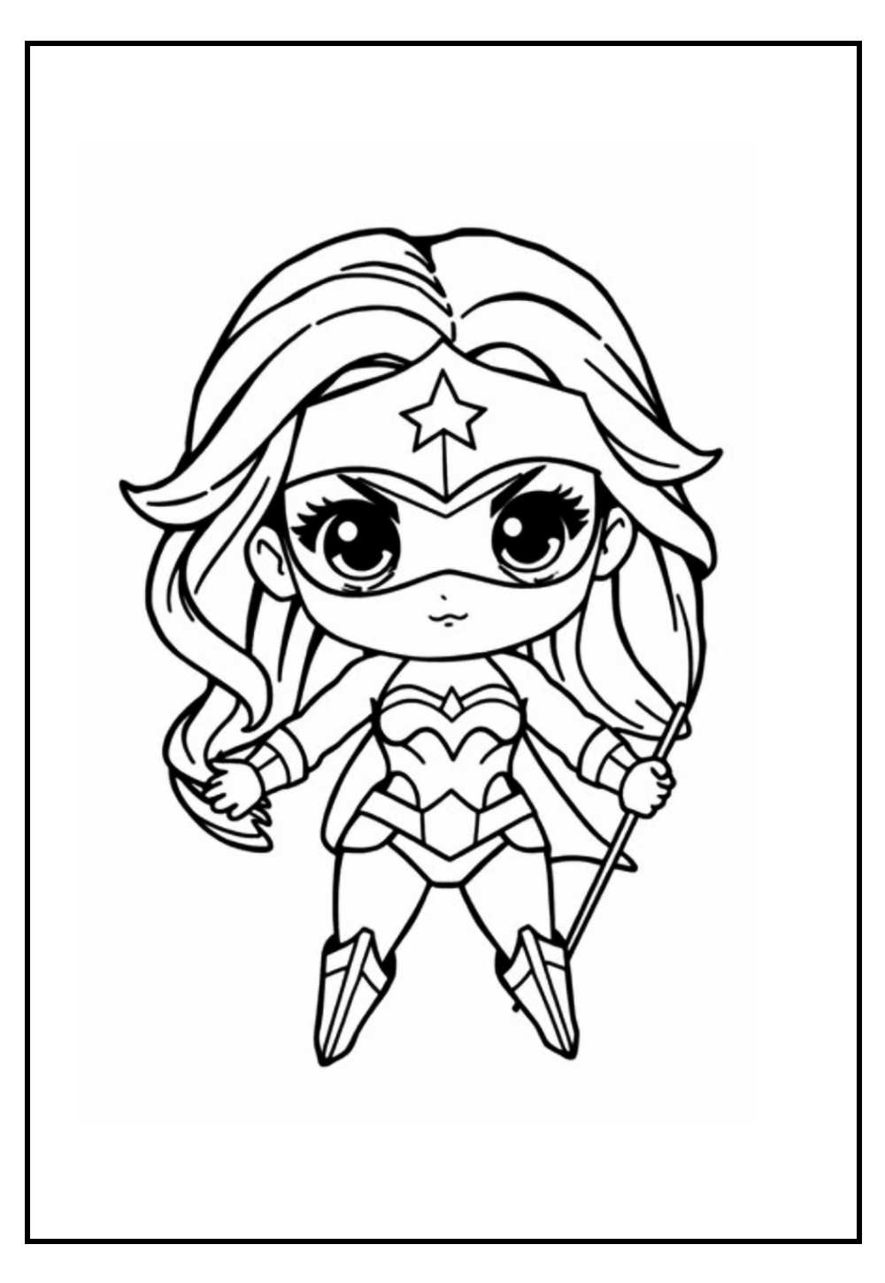 Desenho da Mulher Maravilha