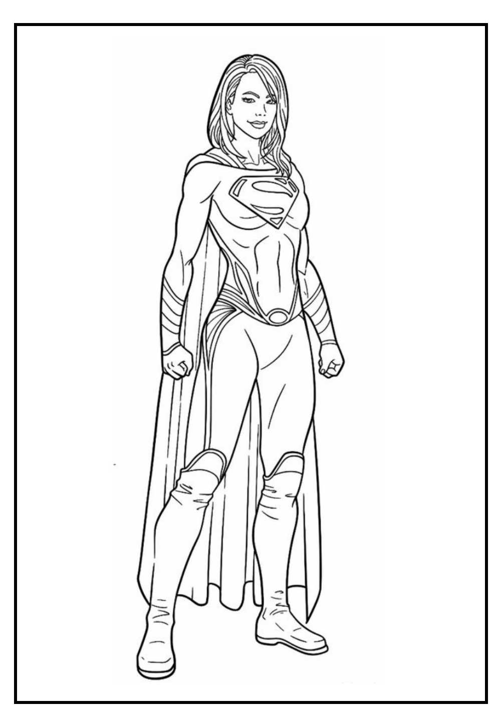 Desenho de Super Girl