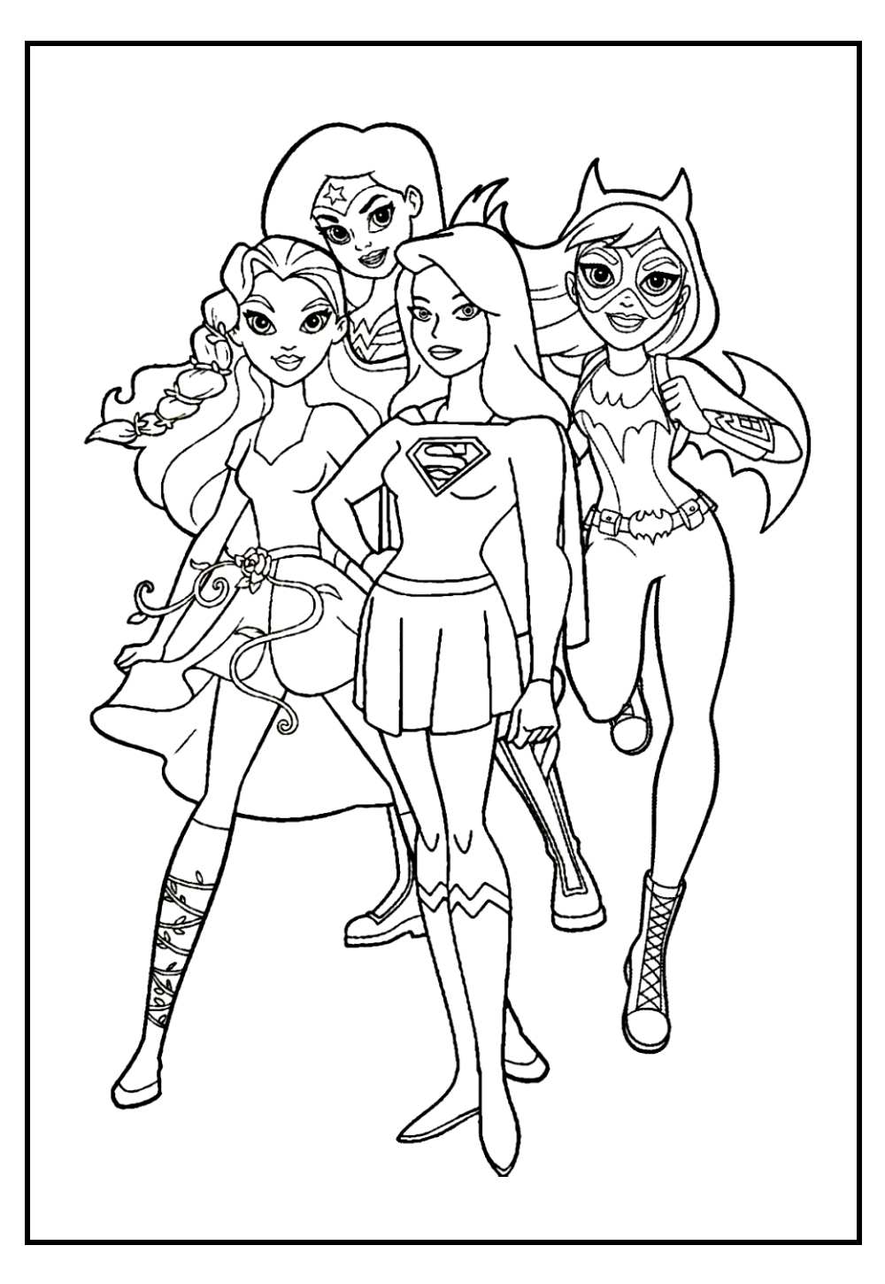 Desenhos de Super-Heroínas