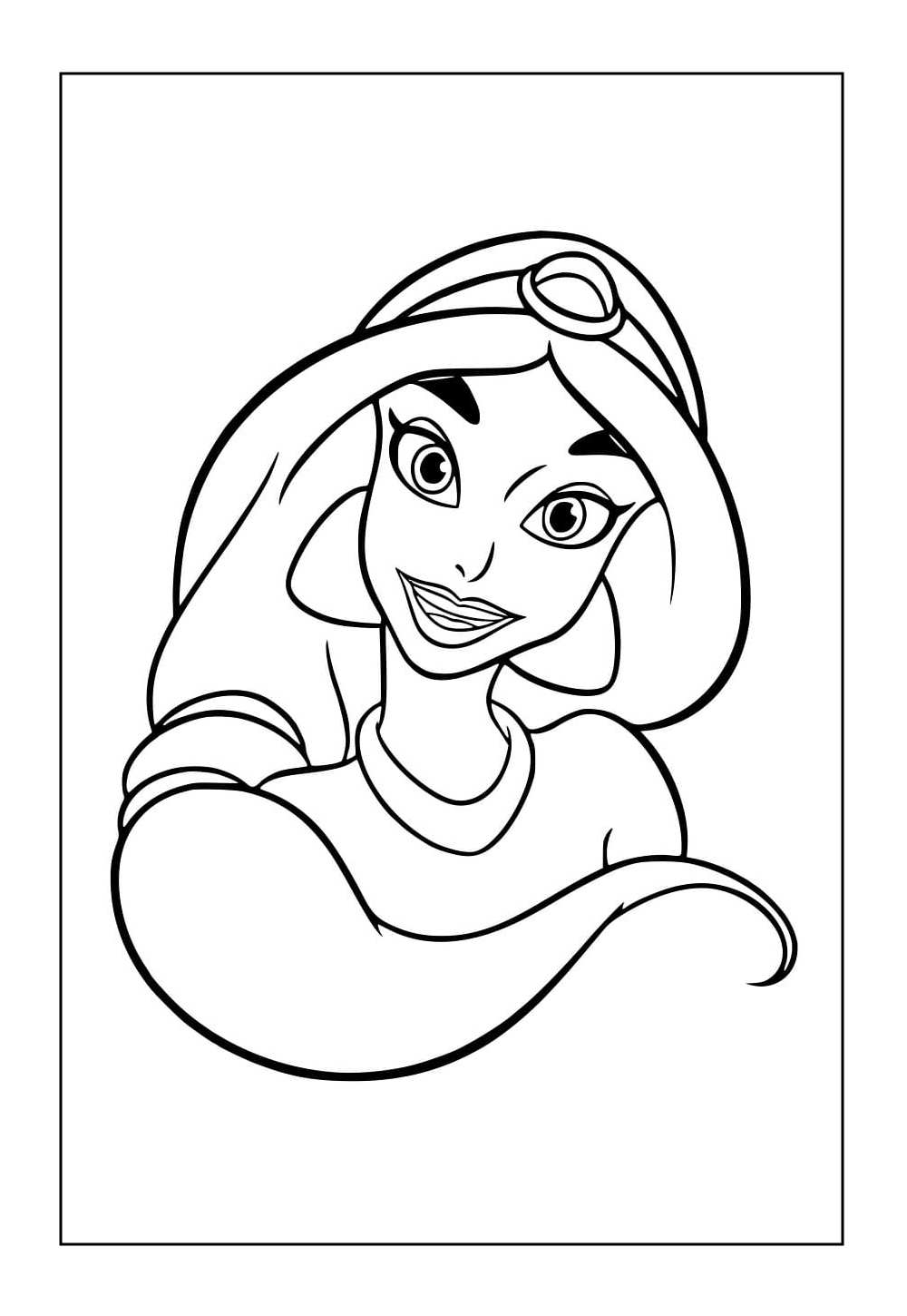 Colorir Desenho Jasmine
