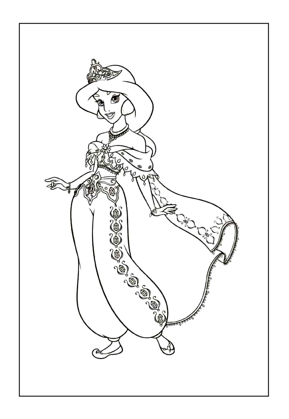 Colorir Desenho Jasmine