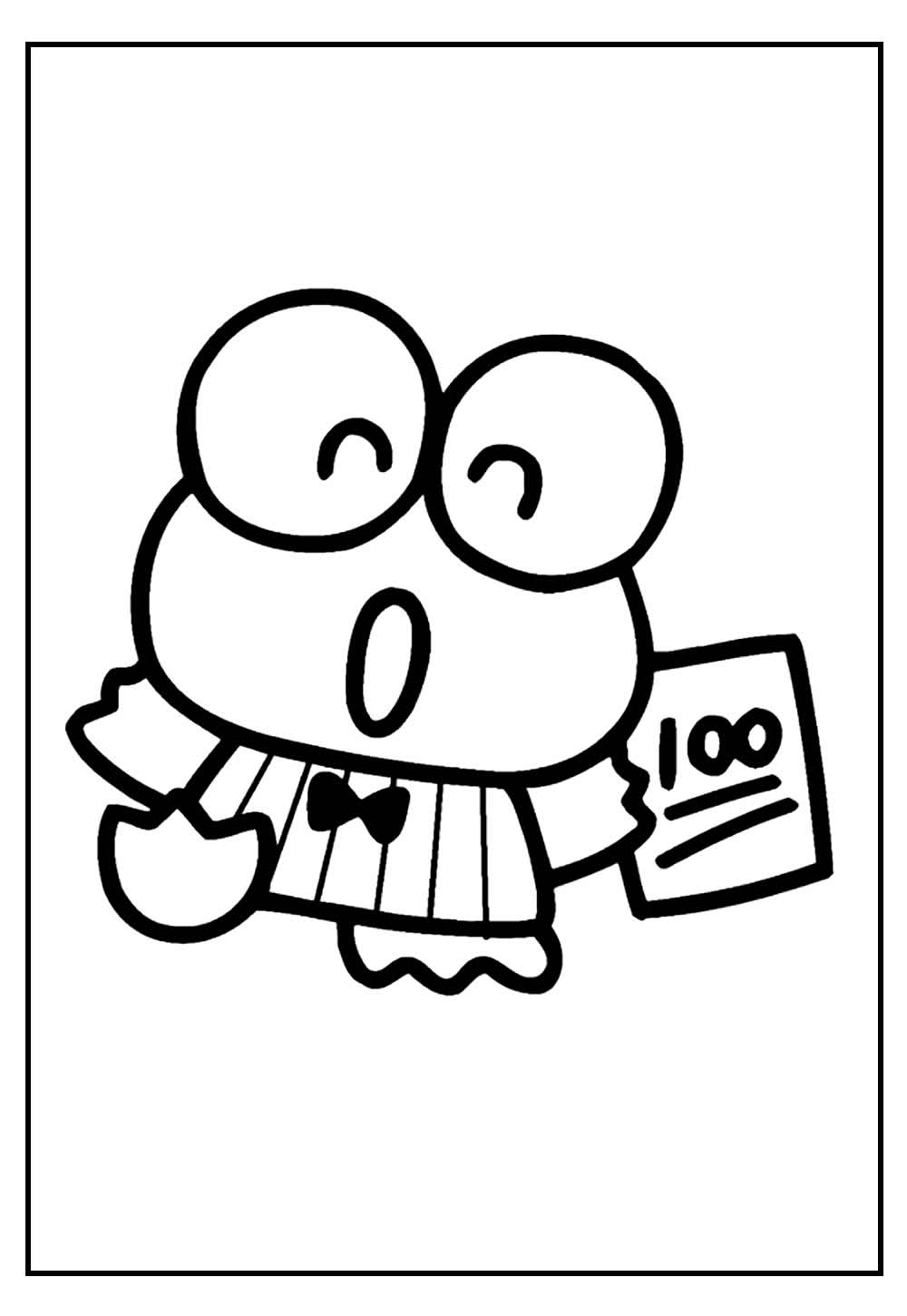Keroppi para Colorir