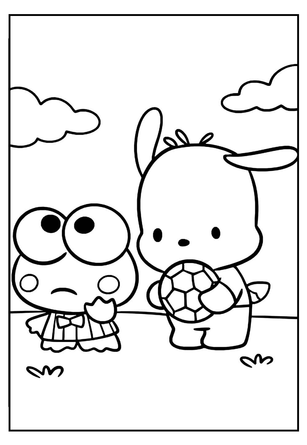 Desenho de Keroppi para Colorir