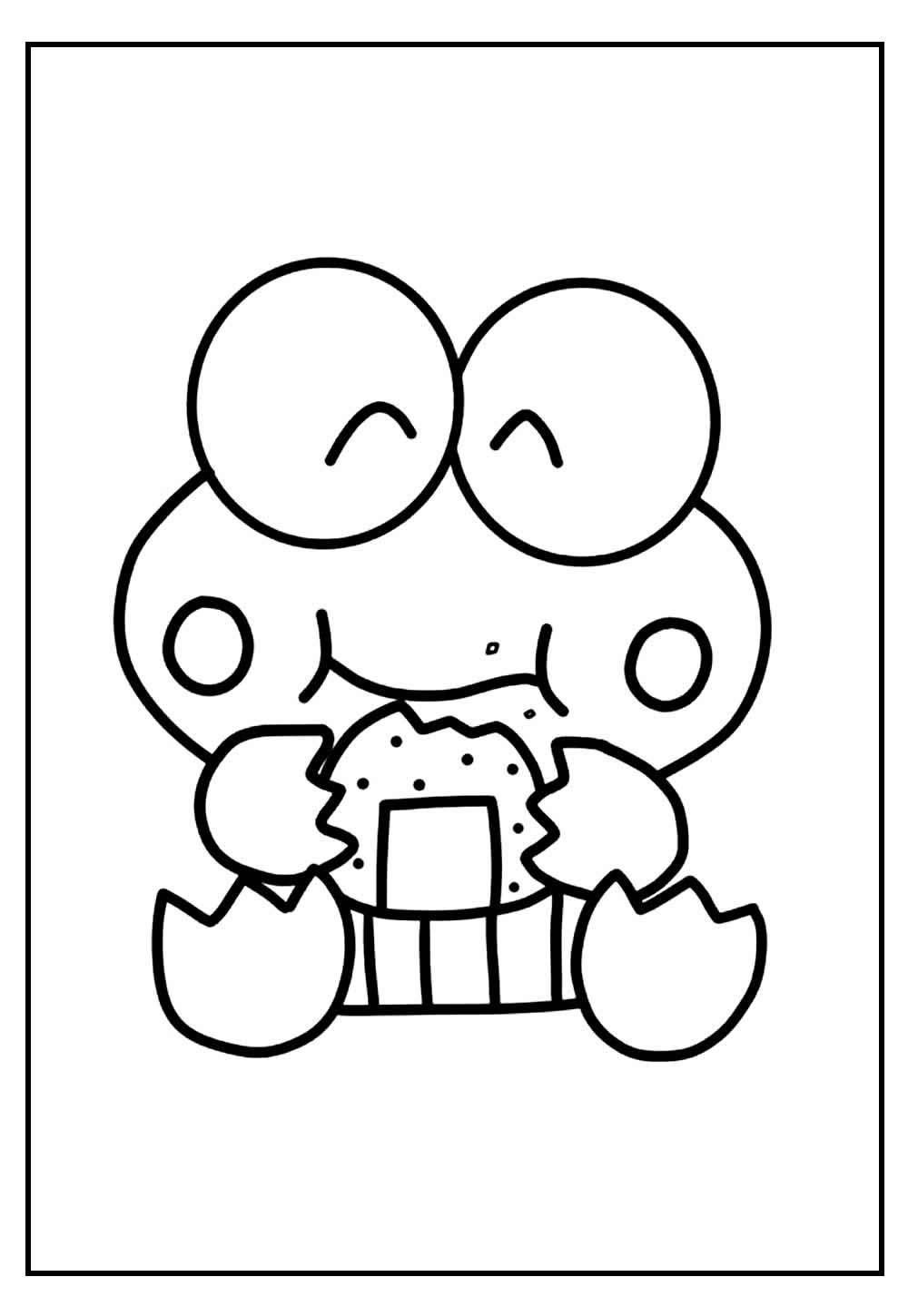 Desenhos de Keroppi para Pintar