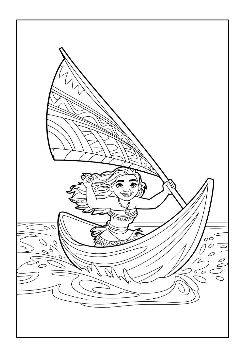 Desenho de Moana