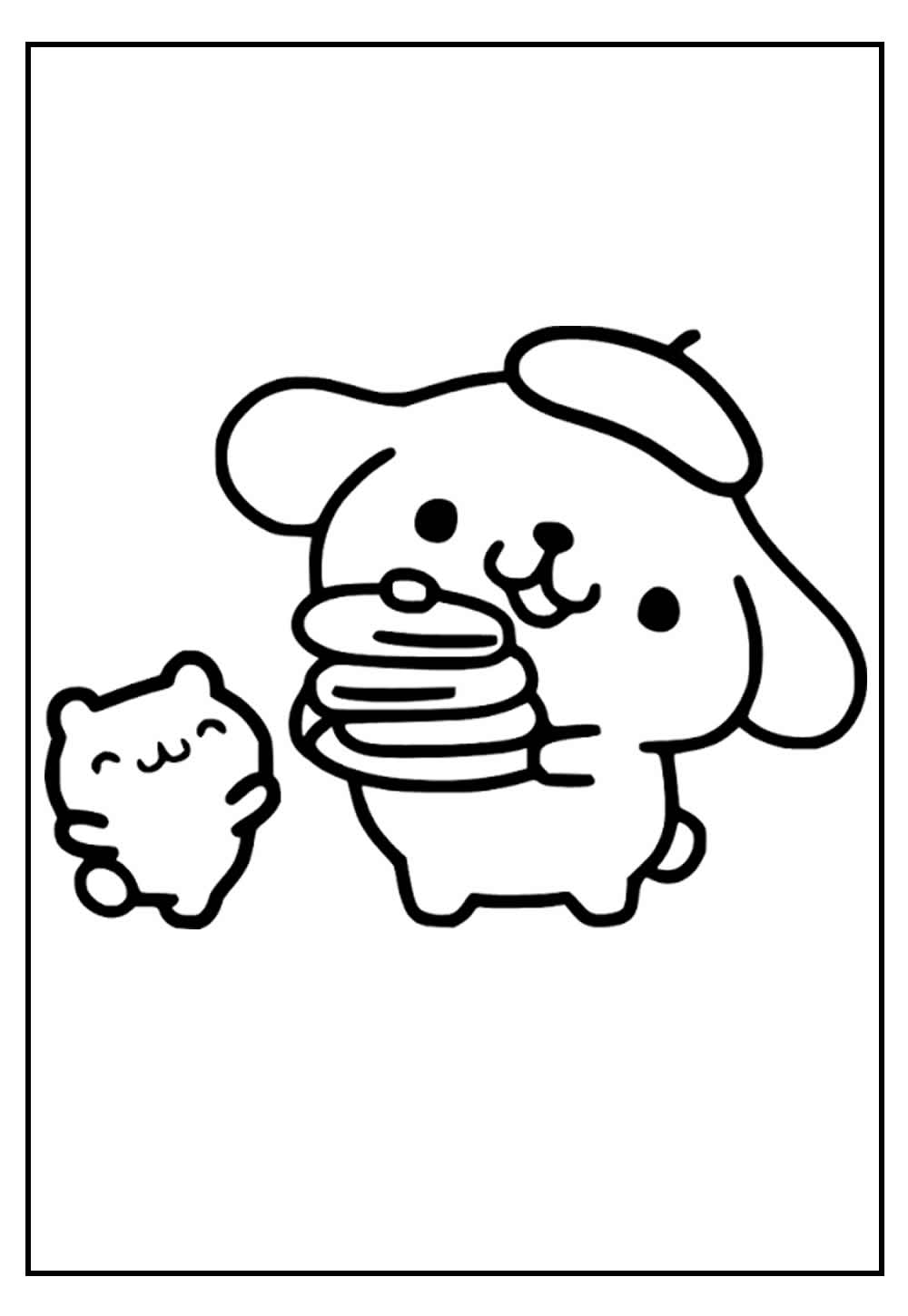 Desenho de Pompompurin para colorir