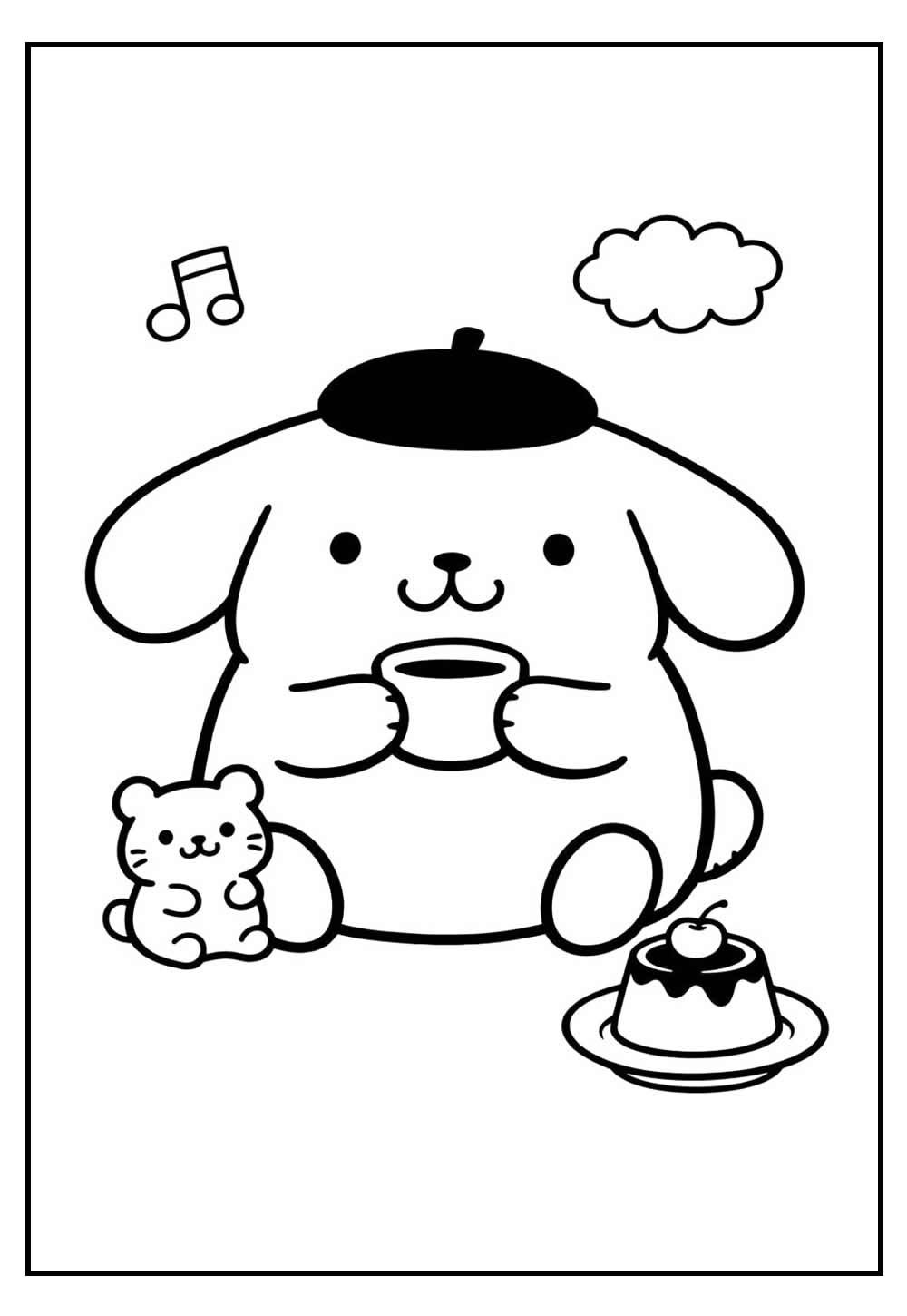 Desenho de Pompompurin