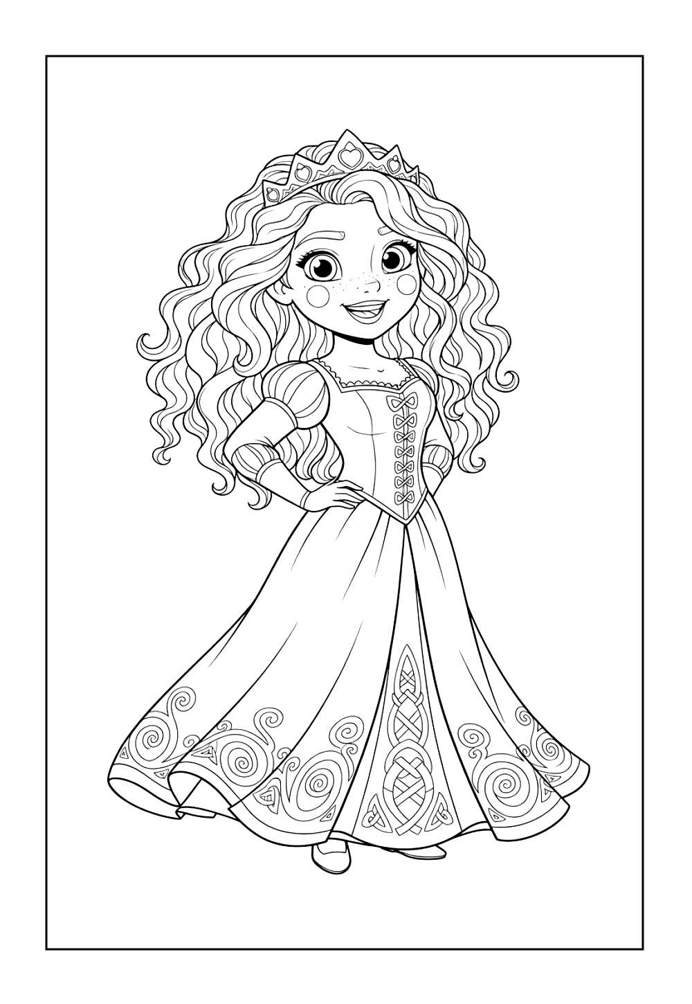 Princesa Disney para colorir