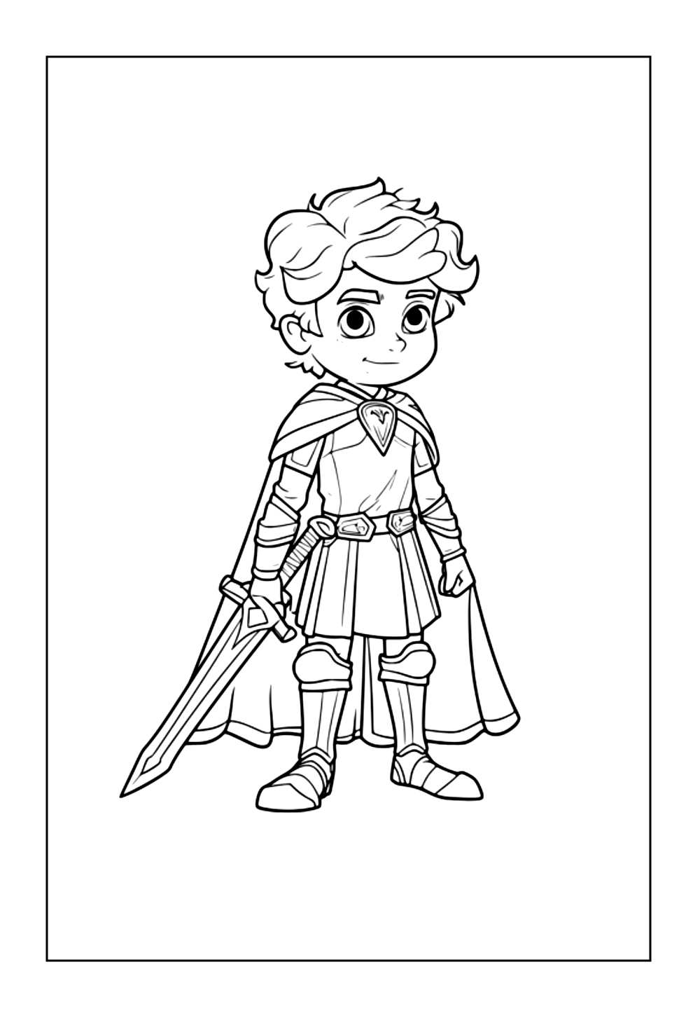Desenho de Príncipe para colorir