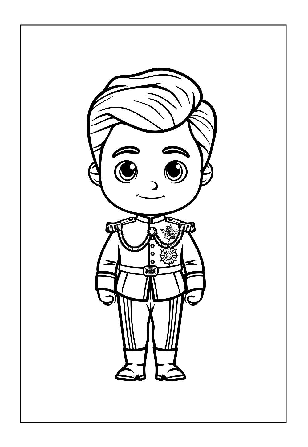 Príncipe para colorir