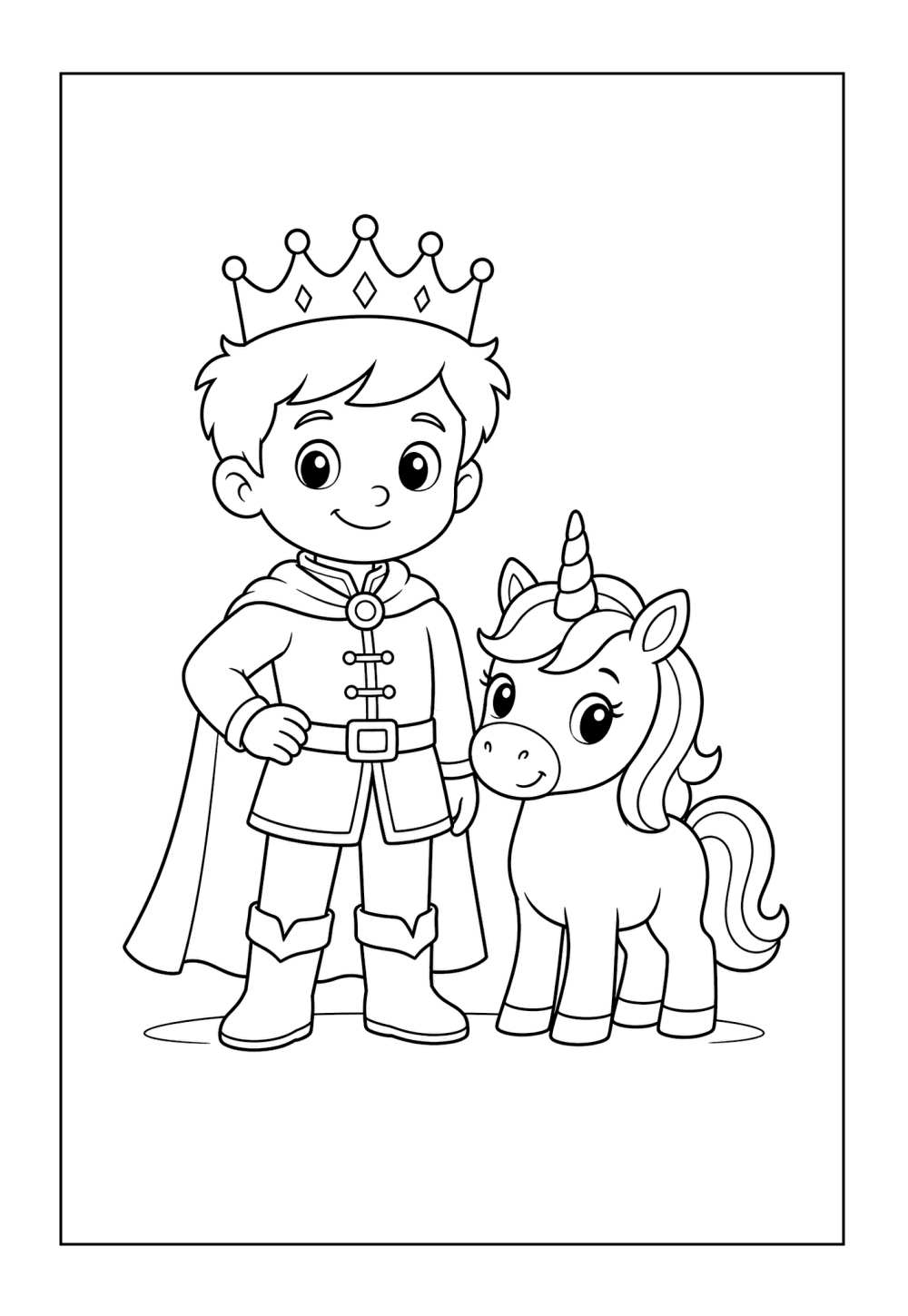 Desenho de Príncipe para colorir