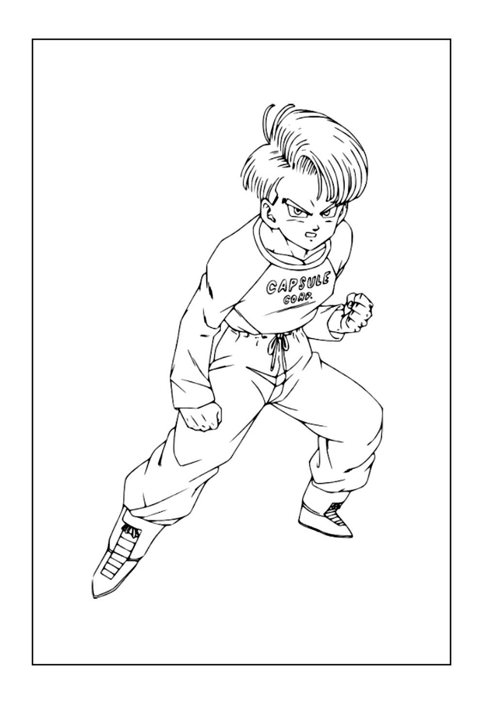 Desenho de Trunks para colorir - Dragon Ball Z