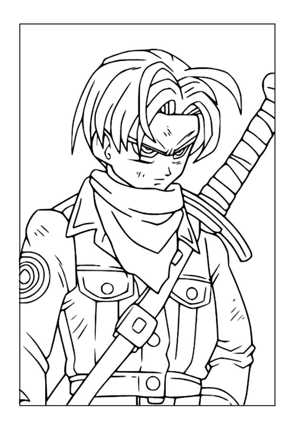 Desenho de Trunks