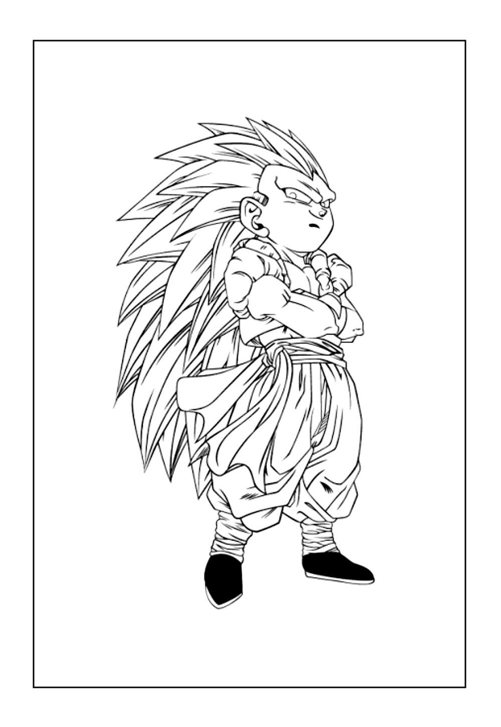 Trunks para colorir - Dragon Ball Z