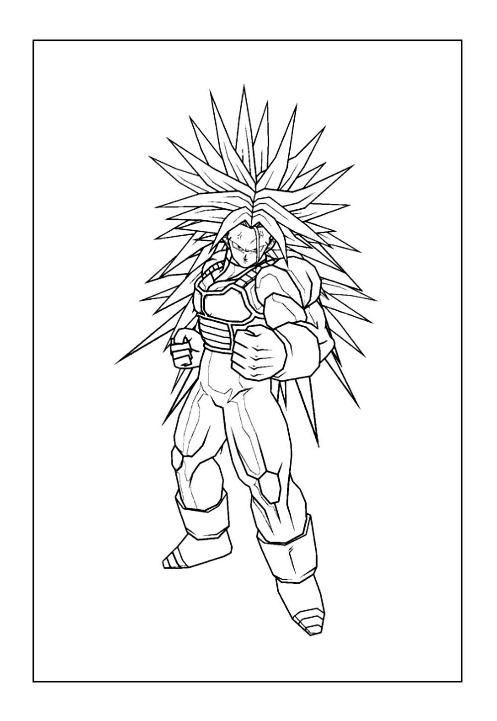 Desenho de Trunks - Dragon Ball Z