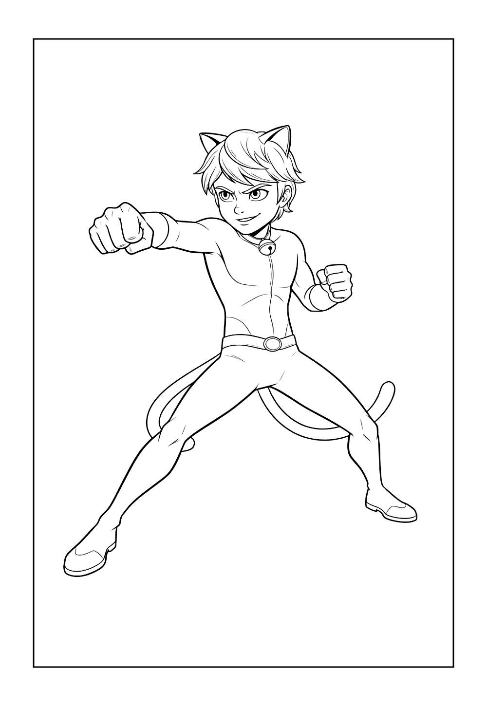Desenho do Cat Noir